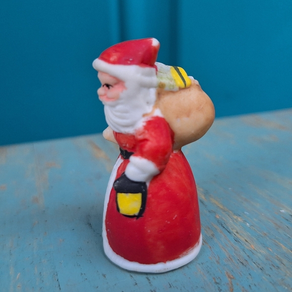Miniature Santa Porcelain Mini Enesco Tiny Santa Clause Curio Stocking Stuffers - Picture 5 of 12